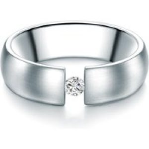 Tresor 1934 Womens Trilani Feminine Stainless-steel Ring – Silver Stainless Metal (archived) – Measurement R