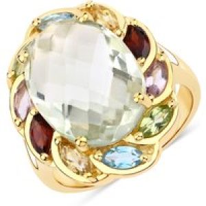 Rafaela Donata Womens Khushi Female Sterling Silver Ring – Gold – Size N