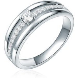 Rafaela Donata Womens Female Sterling Silver Ring – Size K