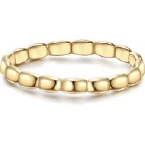 Glanzstücke München Womens Feminine Sterling Silver Ring – Gold – Measurement I