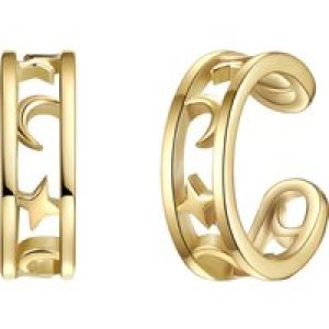 Glanzstücke München Womens Feminine Sterling Silver Earcuff – Gold – One Dimension