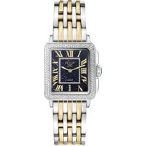 Gv2 Padova WoMens Swiss Quartz Stainless Metal Diamond Watch – Silver & Gold – One Dimension