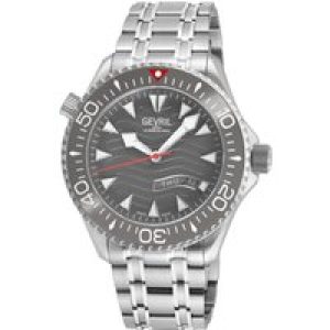 Gevril Mens Hudson Yards Swiss Automatic Grey Watch – Silver – One Size