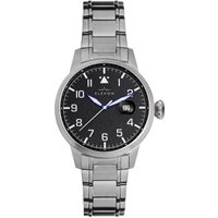Elevon Mens Stealth Bracelet Watch w/Date - Black Stainless Steel - One Size - Image 2