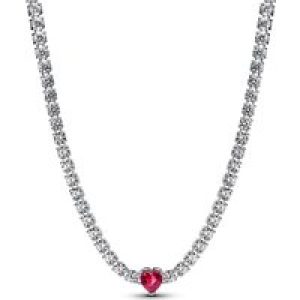 Pandora Silver Halo Center Pendant Choker