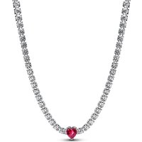 Pandora Silver Halo Center Pendant Choker - Image 2