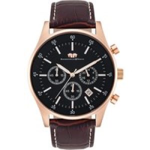 Rhodenwald & Söhne Mens Chrome steel Watch – Brown Stainless Metal (archived) – One Measurement