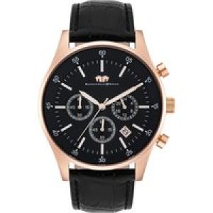 Rhodenwald & Söhne Mens Stainless steel Watch – Black Stainless Steel (archived) – One Size