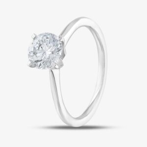 Pure Brilliance 9ct White Gold Certified Lab Grown 1.00ct Brilliant Cut Diamond Solitaire Ring LGR21614-100 P (WG)