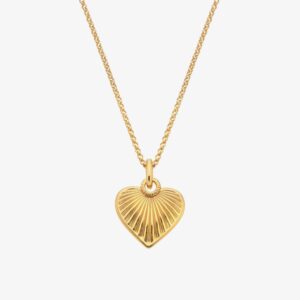 Hot Diamonds Essence 18ct Gold Plated Heart Pendant Necklace DP1019