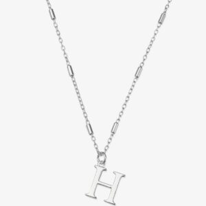 ChloBo Iconic Silver Initial H Necklace SNCC4040H