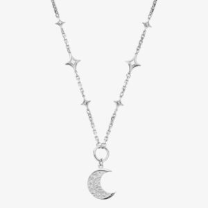ChloBo Sterling Silver Moon Mandala Necklace SN3386
