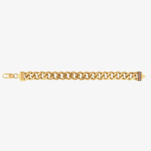 Tommy Hilfiger Stainless Metal Gold Chain Hyperlink Bracelet 2790088