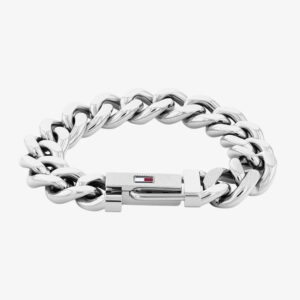 Tommy Hilfiger Mens Wild Silver Chain Bracelet 2790637