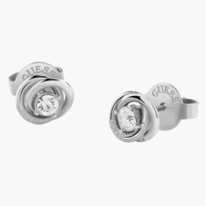 Guess Perfect Crystal Knot Stud Earrings JUBE04065JW RH