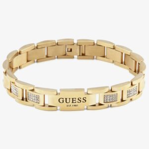 Guess Frontiers Gold-Tone Crystal Bracelet UMB01342YG