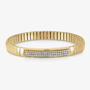 Nomination Extension Gold White Crystal Adjustable Bracelet 043212/010
