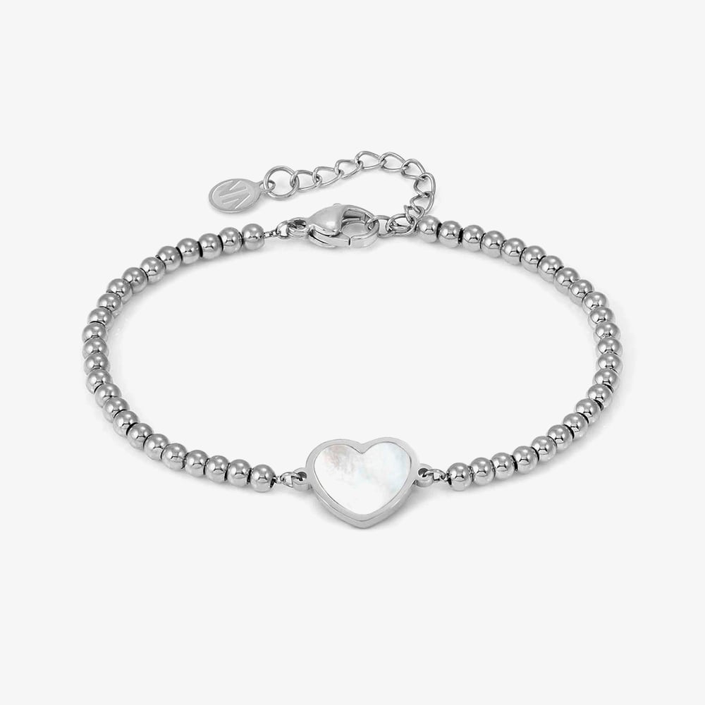 Nomination Emosfere Silver Mother Of Pearl Ball Bead Bracelet 134201/036