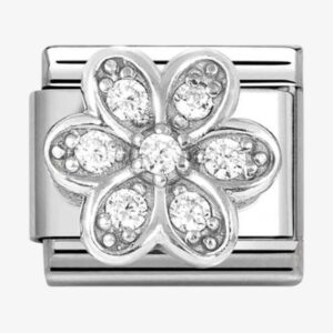 Nomination Stainless Steel Cubic Zirconia Daisy Flower Charm 330322/06