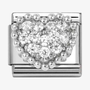 Nomination Stainless Steel Cubic Zirconia Heart Charm 330322/07