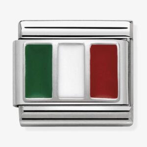 Nomination CLASSIC Silvershine Flags Italy Attraction 330207/16