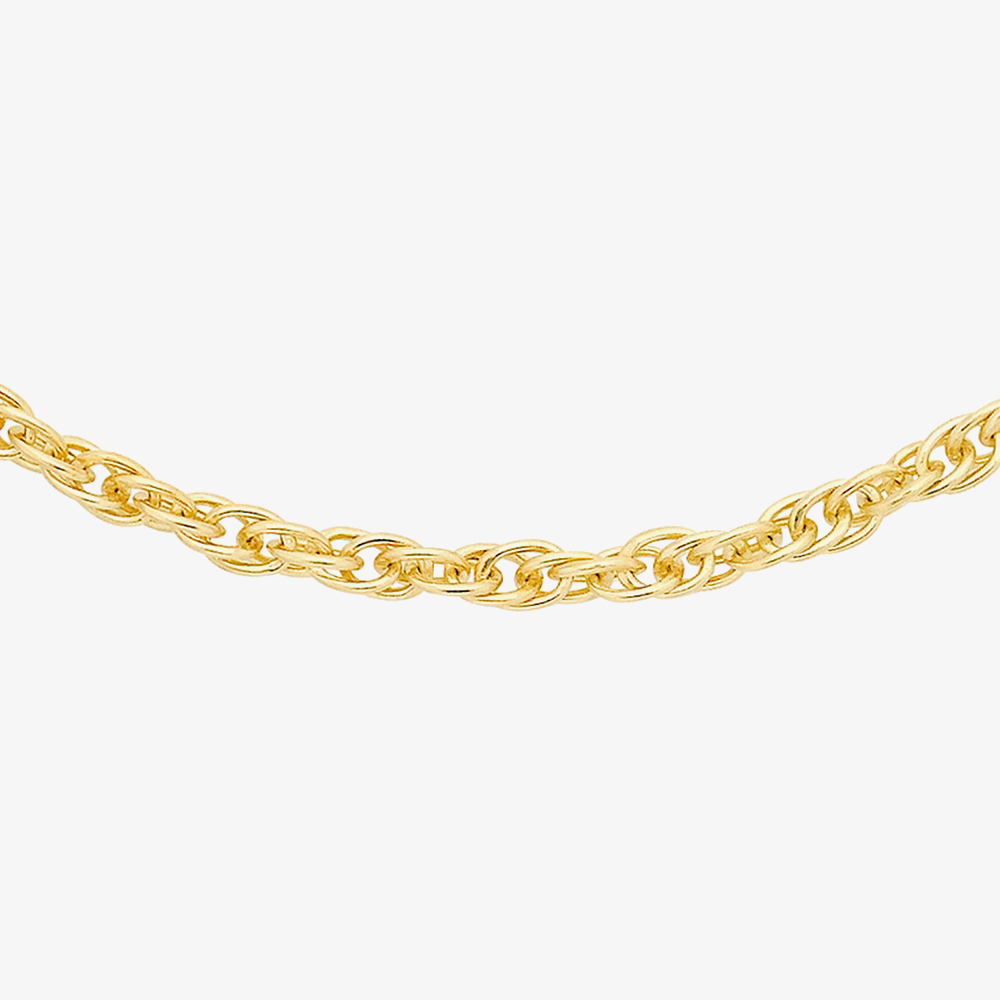 9ct Yellow Gold 46cm Prince of Wales Chain Necklace 1.12.2434-46