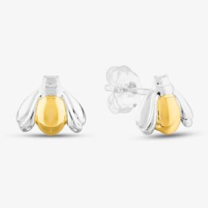 Gold Plated Bee Stud Earrings E5682