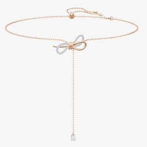 Swarovski Lifelong Bow Two Color Y Necklace 5447082