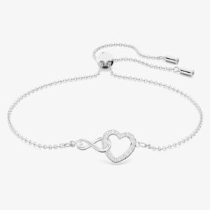 Swarovski Infinity Middle White Crystal Toggle Bracelet 5524421 M