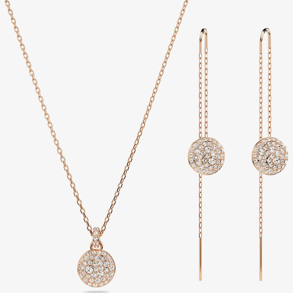 Swarovski Meteora Rose Gold Tone Plated Jewelry Set 5683451