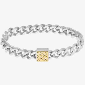 BOSS Caly Stainless-Metal Sq. Monogram Curb Bracelet 1580399