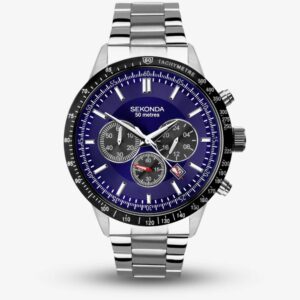 Sekonda Sports Velocity Blue Dial Chronograph Watch 1970
