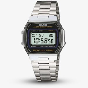 Casio Antique Silver & Black Virtual Show Watch A164WA-1VES