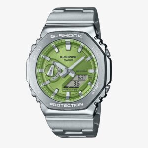 Casio G-Shock Metallic Green Dual Display Watch GM-2110D-3AER