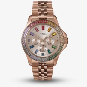 Timex Ladies Kaia Rose-Gold Stainless Steel Watch TW2W34200