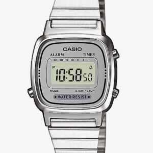 Casio CASIO Collection Retro Digital Silver Bracelet Watch LA670WEA-7EF