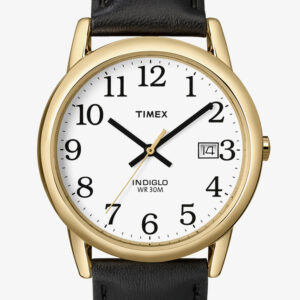 Timex Mens Easyreader Gold Plated Case Watch T2H291