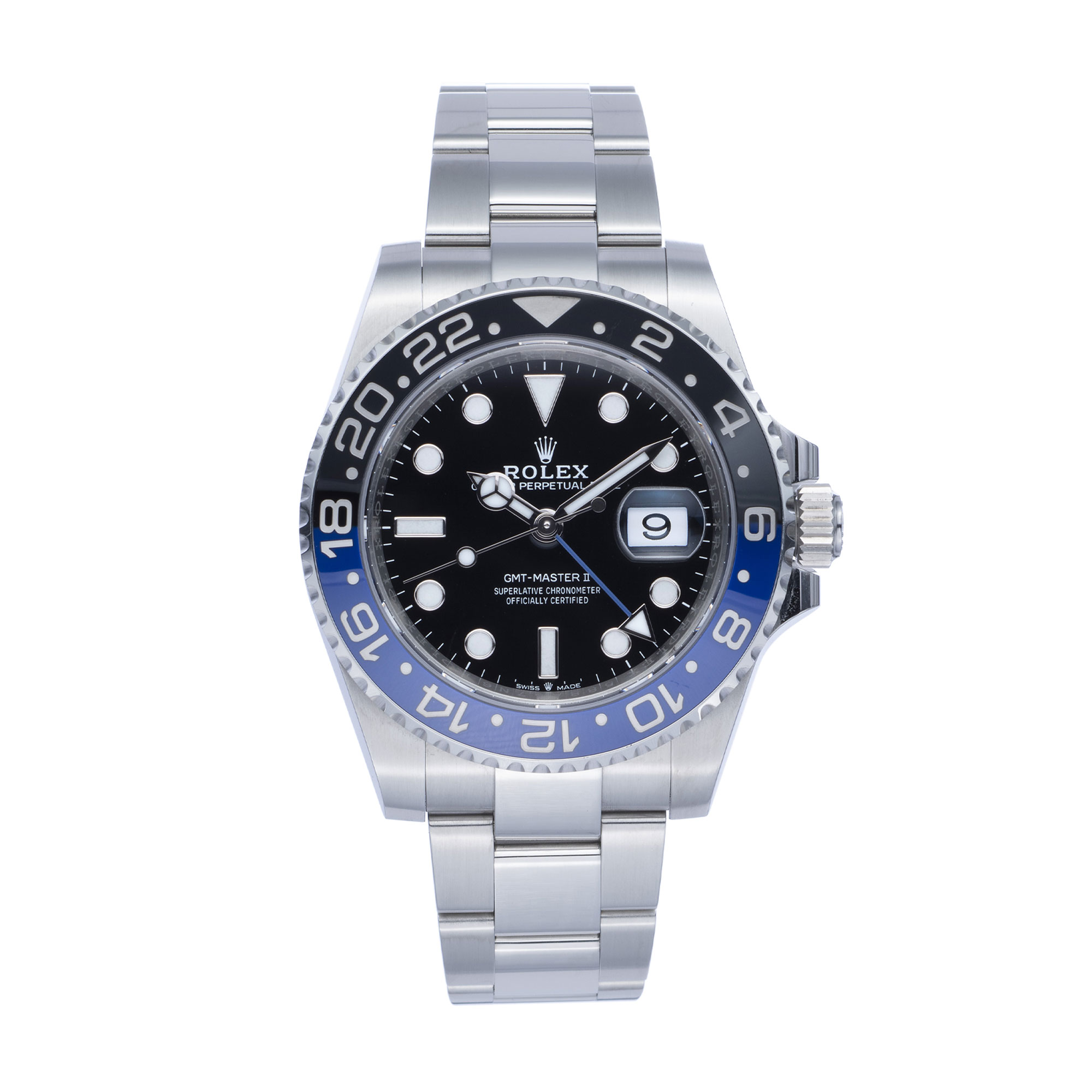 Pre-Owned Rolex GMT Grasp II Batman Gentlemen Watch 126710BLNR