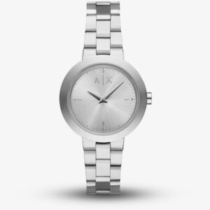Armani Exchange Ladies Jackie Silver Two Hand Watch AX5170