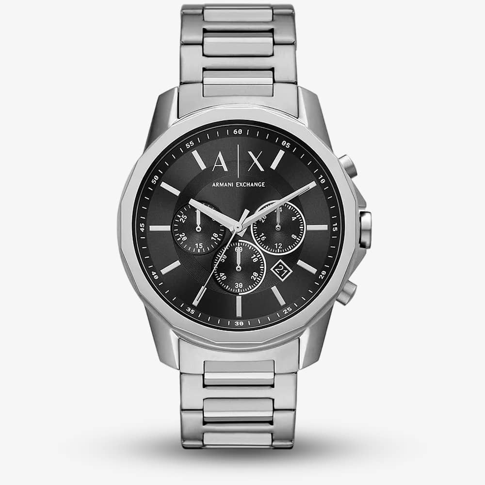 Armani Exchange Banks Black Chronograph Watch AX1720