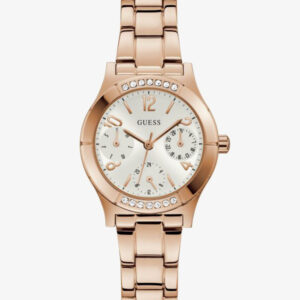 Wager Women Piper Rose Gold Plated White Dial Watch GW0413L3