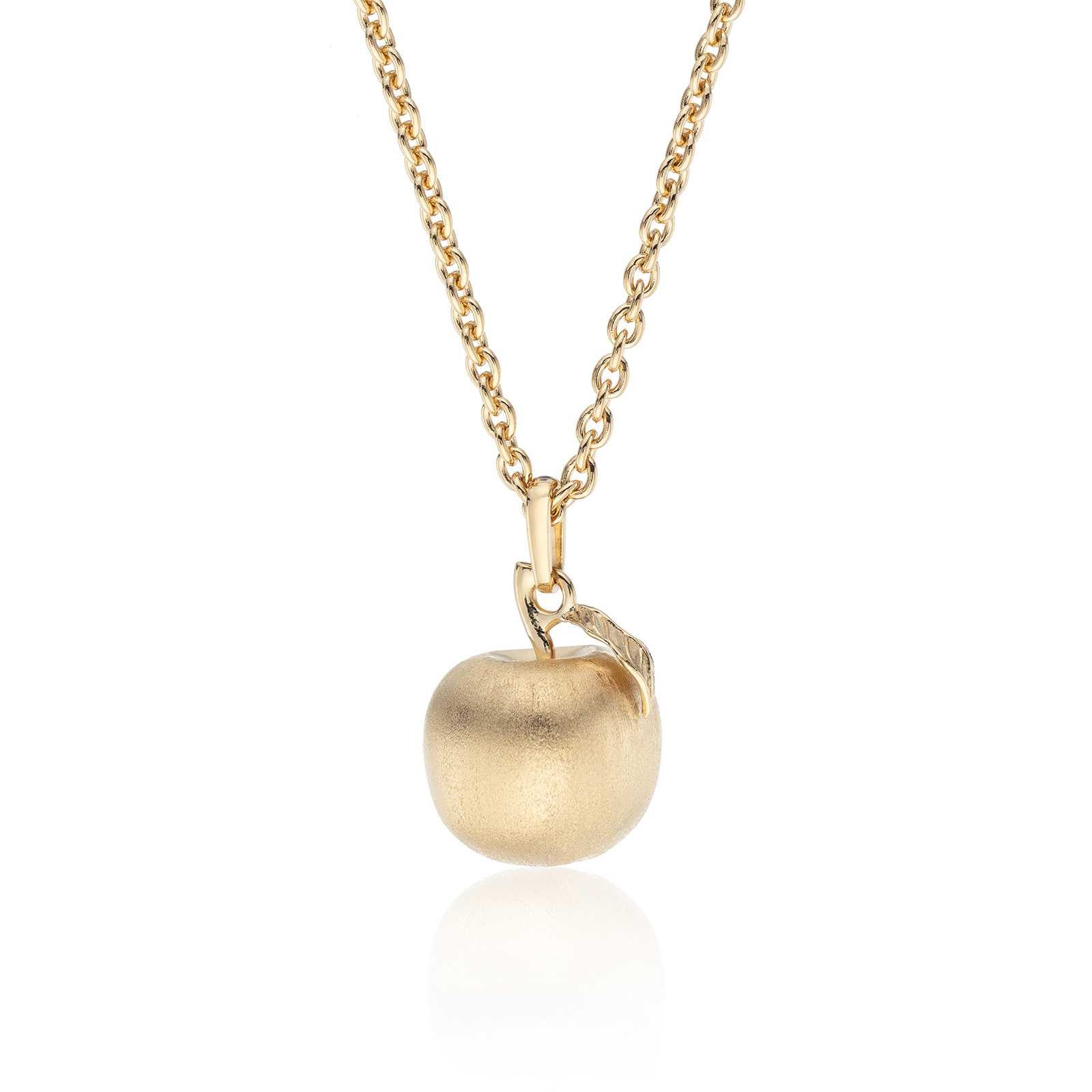 Yellow Gold Plated Apple Pendant