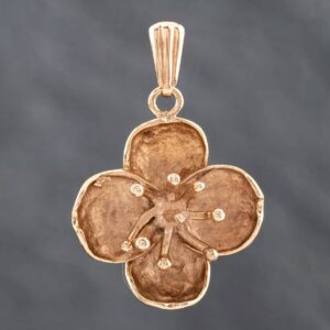 Pre-Owned 9ct Yellow Gold Open Flower Loose Pendant 41141930