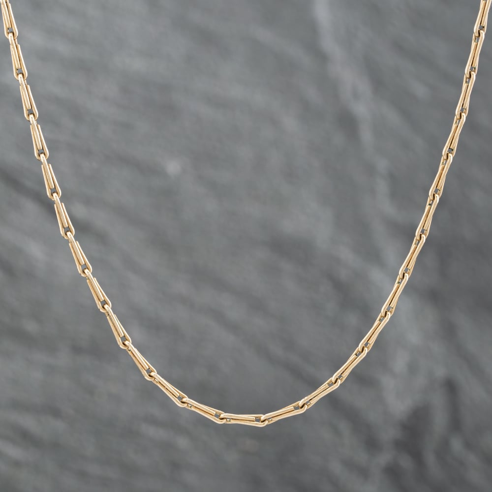 Pre-Owned 9ct Yellow Gold 20 Inch Hayseed Chain 41161762