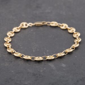 Pre-Owned 9ct Yellow Gold 8 Inch Anchor Chain Bracelet 41281407