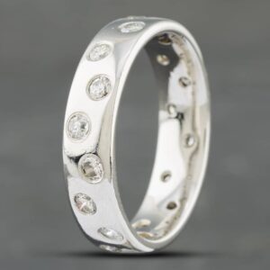 Pre-Owned Platinum Brilliant Cut Diamond Set 6mm Wedding Ring 41871302