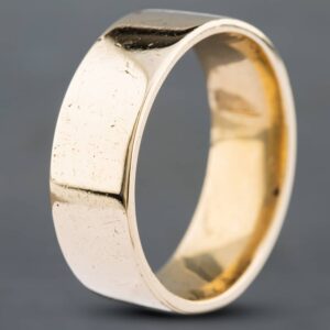 Pre-Owned 14ct Yellow Gold Flat 8mm Plain Wedding Ring 41871308