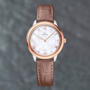 Pre-Owned OMEGA Prestige Diamond Dot Dial Watch 434.23.30.60.55.001