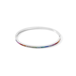 Coeur De Lion Multi-Colored Pavé Crystal Bangle 0129331517