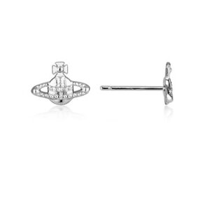 Vivienne Westwood Silver Farah Studs – Silver